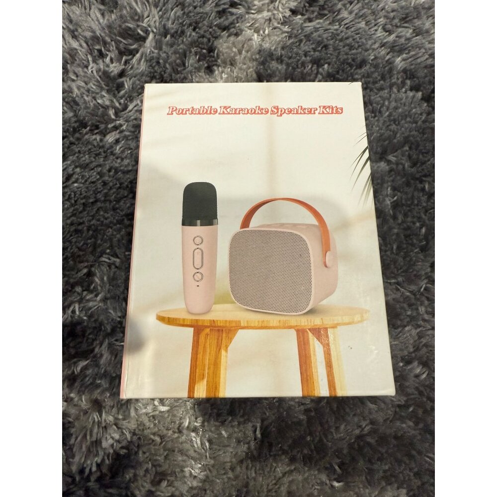 Karaoke Machine for Kids Age 4-12 Kids Microphone with 1 Wireless Mic Portable B